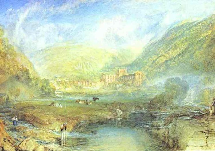 J.M.W. Turner Rivaulx Abbey, Yorkshire oil painting picture